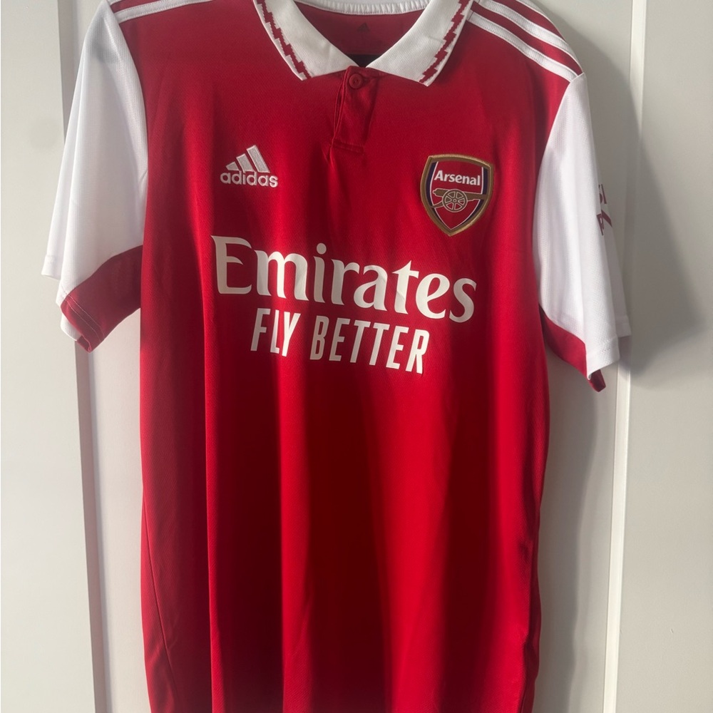 AuthenticAdidas Arsenal Red and White Jersey